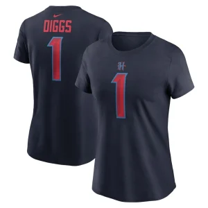 Stefon diggs houston texans nike womens player name number t shirt Navy