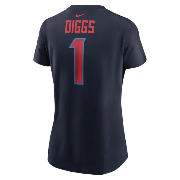 Stefon diggs houston texans nike womens player name number t shirt Navy L