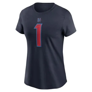 Stefon diggs houston texans nike womens player name number t shirt Navy M