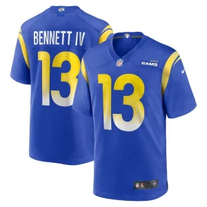 Stetson bennett los angeles rams nike team game jersey Royal