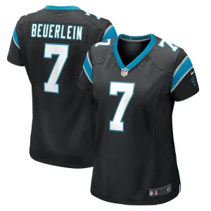Steve beuerlein carolina panthers nike womens retired player jersey Black
