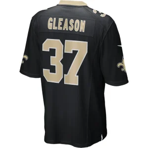 Steve gleason new orleans saints nike game retired player jersey Black L