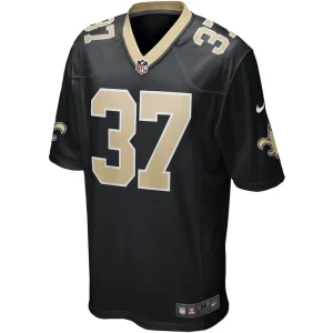 Steve gleason new orleans saints nike game retired player jersey Black M