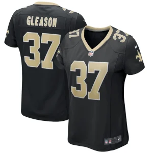 Steve gleason new orleans saints nike womens game retired player jersey Black