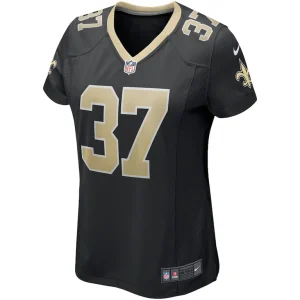 Steve gleason new orleans saints nike womens game retired player jersey Black M