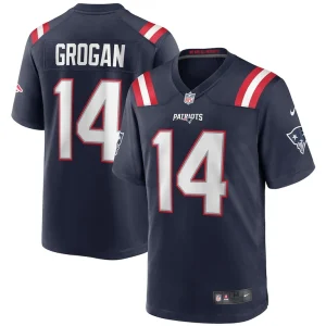 Steve grogan new england patriots nike game retired player jersey Navy