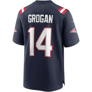 Steve grogan new england patriots nike game retired player jersey Navy L