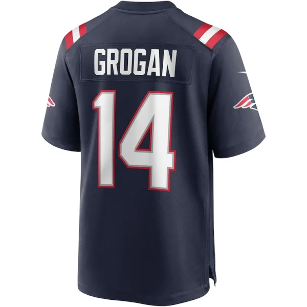 Steve grogan new england patriots nike game retired player jersey Navy L
