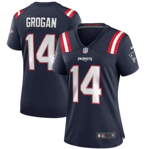Steve grogan new england patriots nike womens game retired player jersey Navy