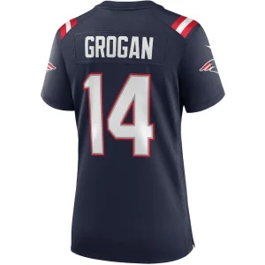 Steve grogan new england patriots nike womens game retired player jersey Navy L
