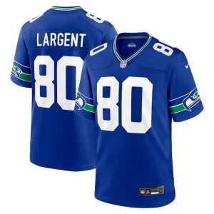 Steve largent seattle seahawks nike throwback retired player game jersey Royal
