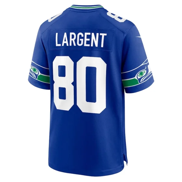 Steve largent seattle seahawks nike throwback retired player game jersey Royal L