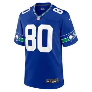 Steve largent seattle seahawks nike throwback retired player game jersey Royal M