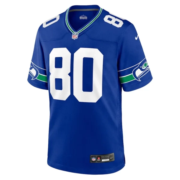 Steve largent seattle seahawks nike throwback retired player game jersey Royal M