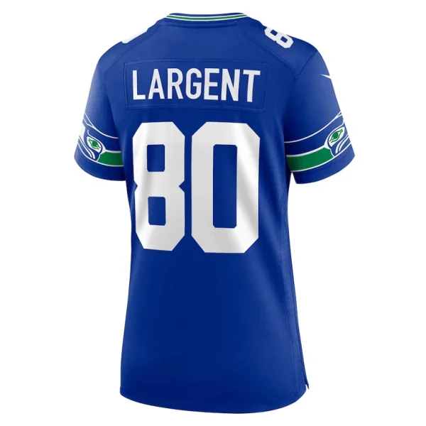 Steve largent seattle seahawks nike womens throwback retired player game jersey Royal L