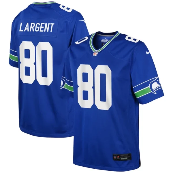 Steve largent seattle seahawks nike youth alternate retired player game jersey Royal