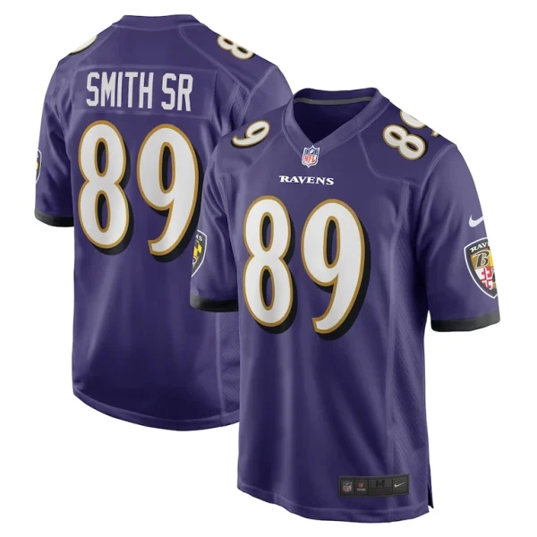 Steve smith sr. baltimore ravens nike retired player game jersey Purple