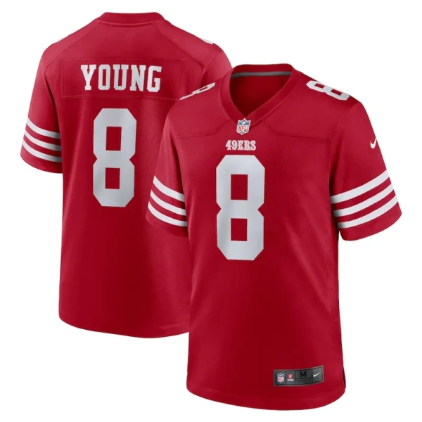 Steve young san francisco 49ers nike retired game player jersey Scarlet