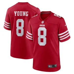 Steve young san francisco 49ers nike retired player game jersey Scarlet