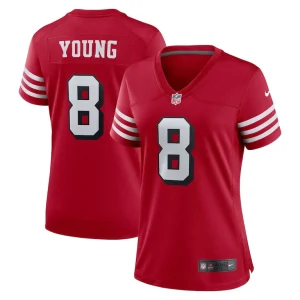 Steve young san francisco 49ers nike womens alternate game jersey Scarlet