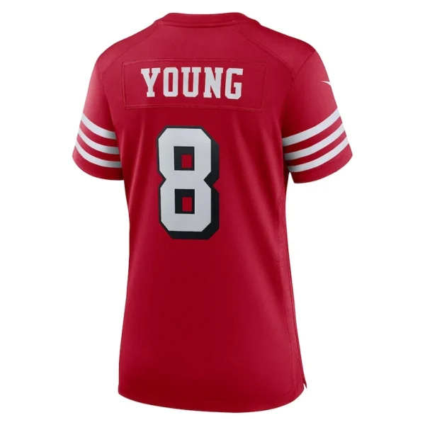 Steve young san francisco 49ers nike womens alternate game jersey Scarlet L