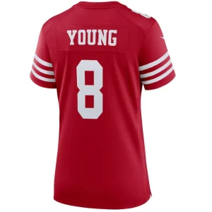 Steve young san francisco 49ers nike womens retired player game jersey Scarlet L