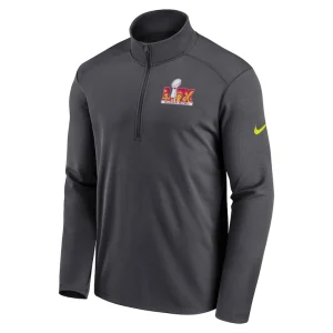 Super bowl lix nike pacer performance half zip top anthracite Multi M