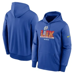Super bowl lix nike performance pullover hoodie Royal