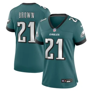 Sydney brown philadelphia eagles nike womens team game jersey Midnight green