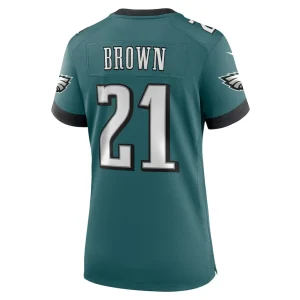 Sydney brown philadelphia eagles nike womens team game jersey Midnight green L