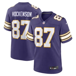 T.j. hockenson minnesota vikings nike classic player game jersey Purple