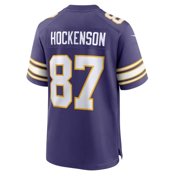 T.j. hockenson minnesota vikings nike classic player game jersey Purple L