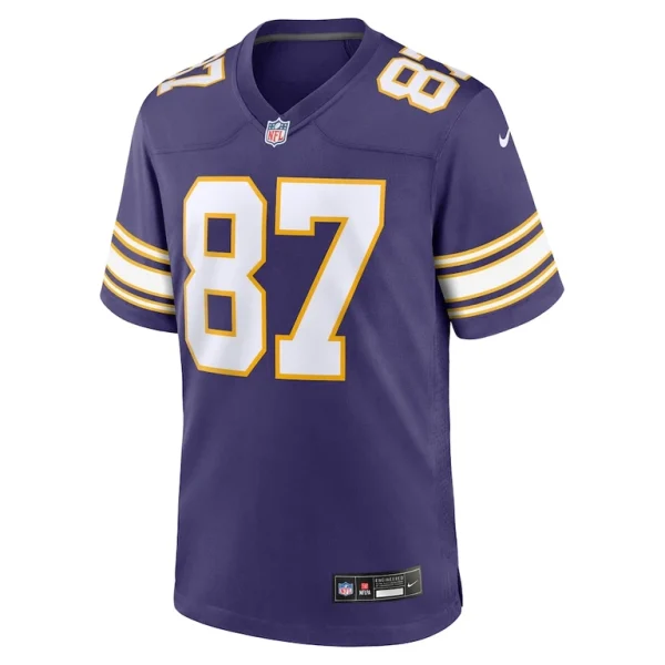 T.j. hockenson minnesota vikings nike classic player game jersey Purple M