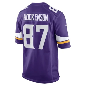 T.j. hockenson minnesota vikings nike game player jersey Purple L