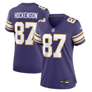 T.j. hockenson minnesota vikings nike womens player jersey Purple