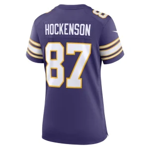 T.j. hockenson minnesota vikings nike womens player jersey Purple L