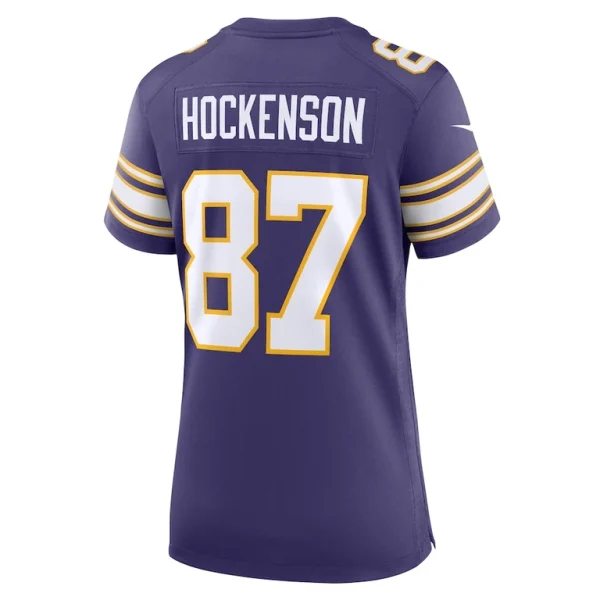 T.j. hockenson minnesota vikings nike womens player jersey Purple L