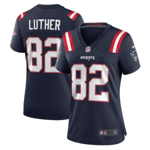 T.j. luther new england patriots nike womens team game jersey Navy