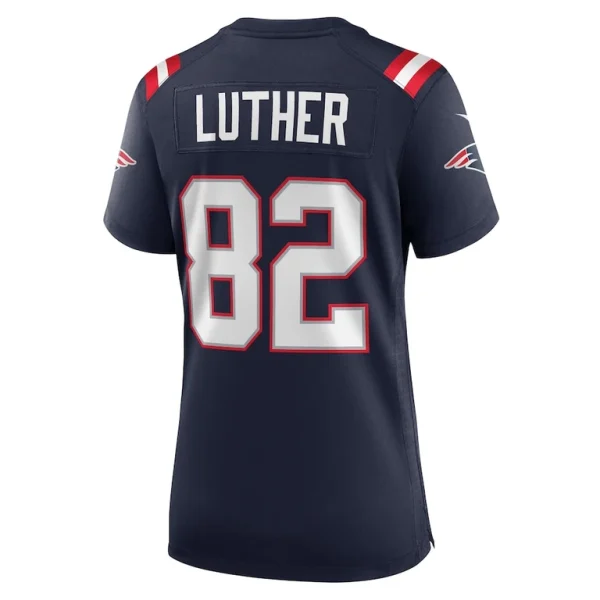 T.j. luther new england patriots nike womens team game jersey Navy L