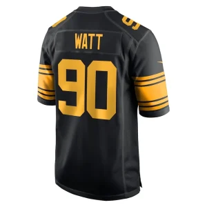 T.j. watt pittsburgh steelers nike alternate game jersey Black L