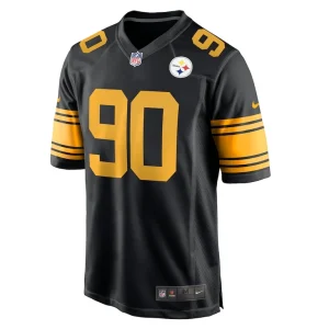 T.j. watt pittsburgh steelers nike alternate game jersey Black M