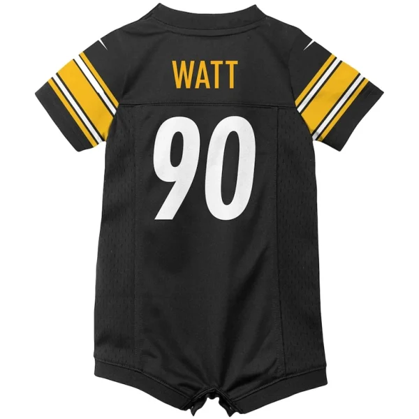 T.j. watt pittsburgh steelers nike infant game romper jersey Black 6 9 MO