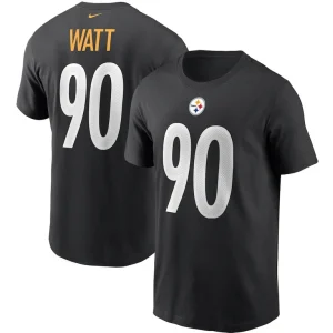T.j. watt pittsburgh steelers nike name number t shirt Black