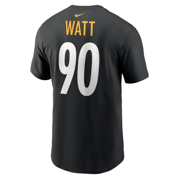 T.j. watt pittsburgh steelers nike player name number t shirt Black L
