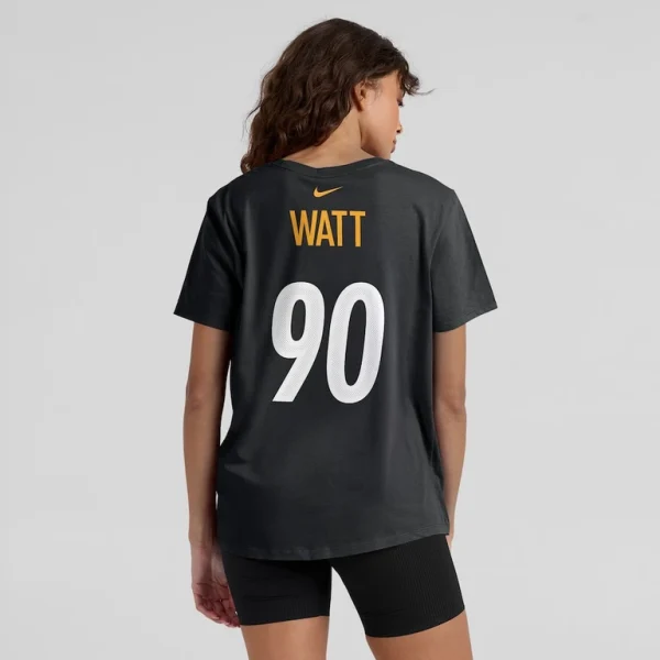 T.j. watt pittsburgh steelers nike womens name number t shirt Black 2XL