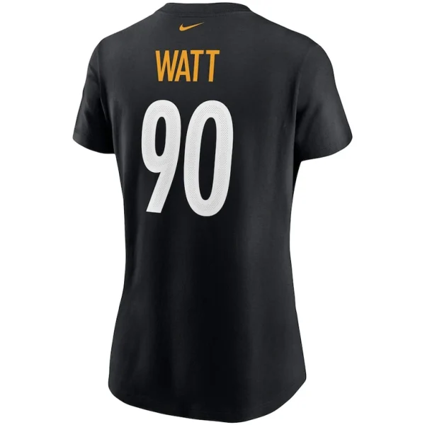 T.j. watt pittsburgh steelers nike womens name number t shirt Black L