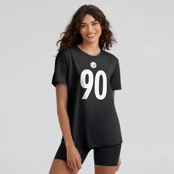 T.j. watt pittsburgh steelers nike womens name number t shirt Black XL