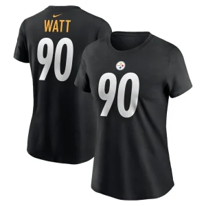 T.j. watt pittsburgh steelers nike womens player name number t shirt Black