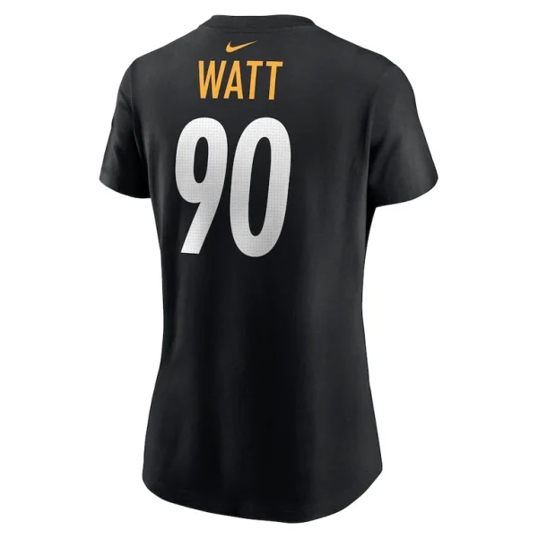 T.j. watt pittsburgh steelers nike womens player name number t shirt Black L