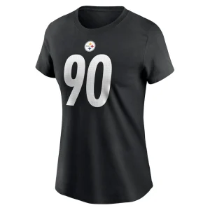 T.j. watt pittsburgh steelers nike womens player name number t shirt Black M